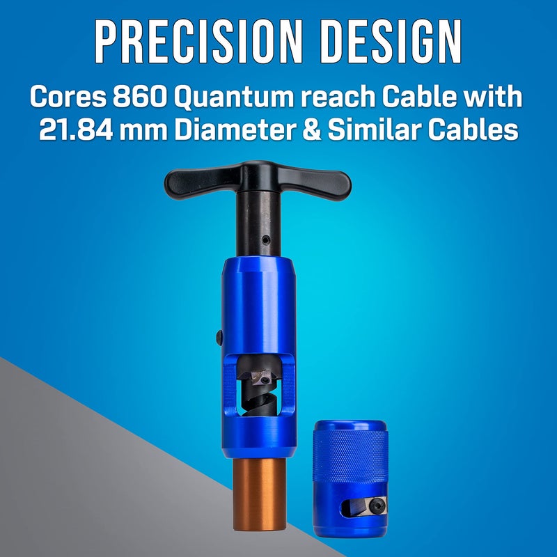 Jonard Tools HSC-860QR Hardline Coring & Stripping Tool Kit for 860QR Cable - Image 2